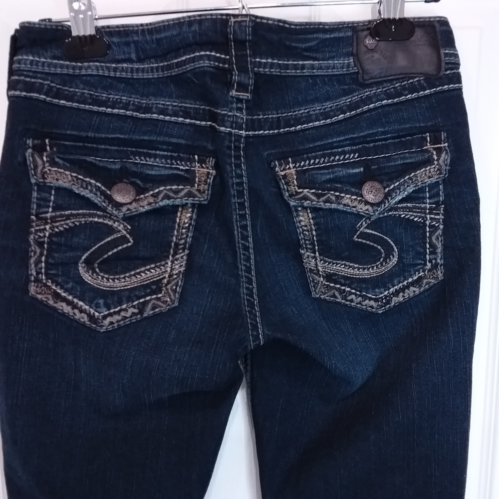 Women's Silver Aiko Jeans Mid Slim Boot Cut 29W by 31L NOWT